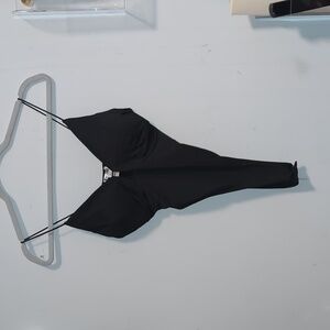 Bozzolo Sleek Black Thong Bodysuit